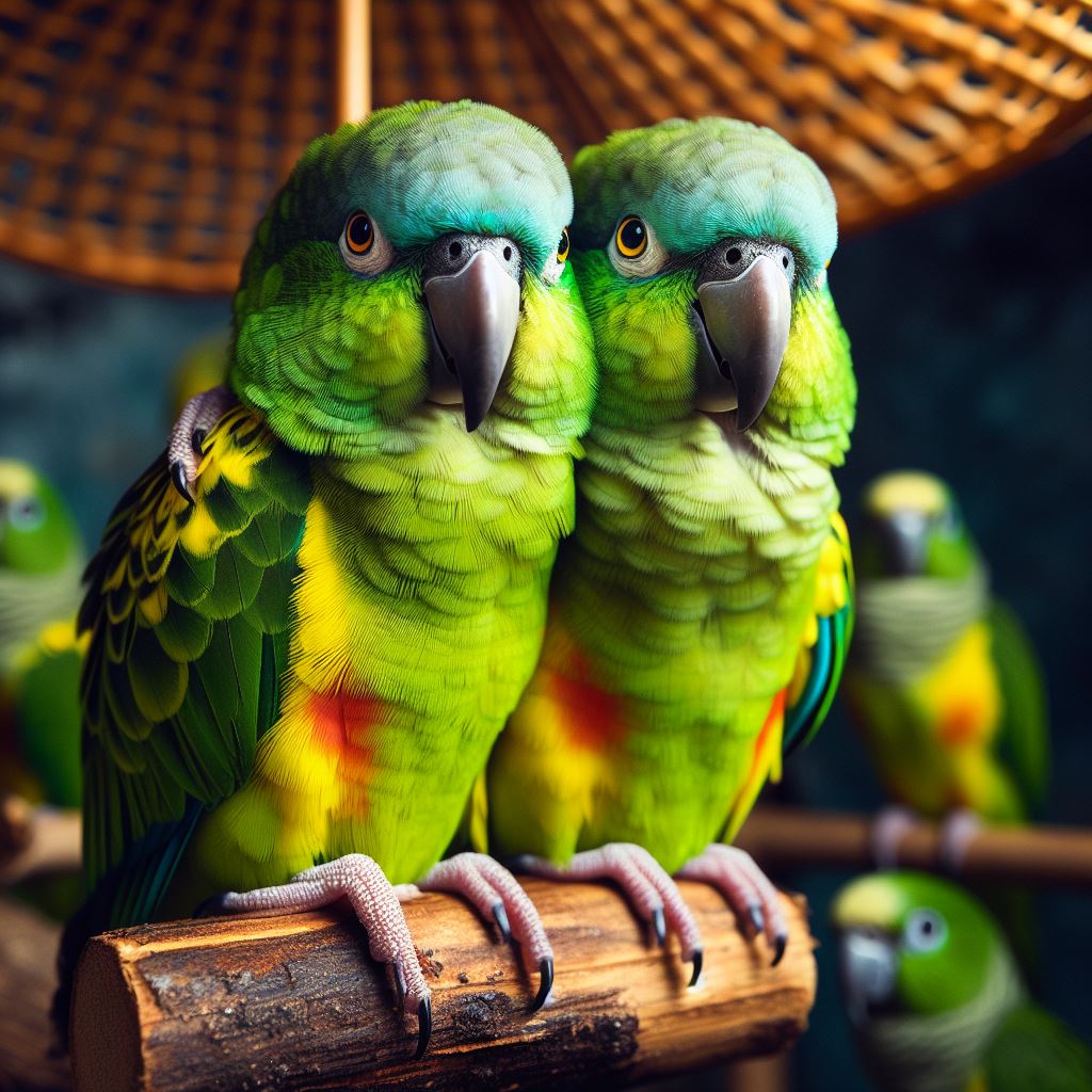  Senegal parrots known as medium-sized parrots. They require relatively low maintenance and enjoy interacting with their owners through play and conversation.