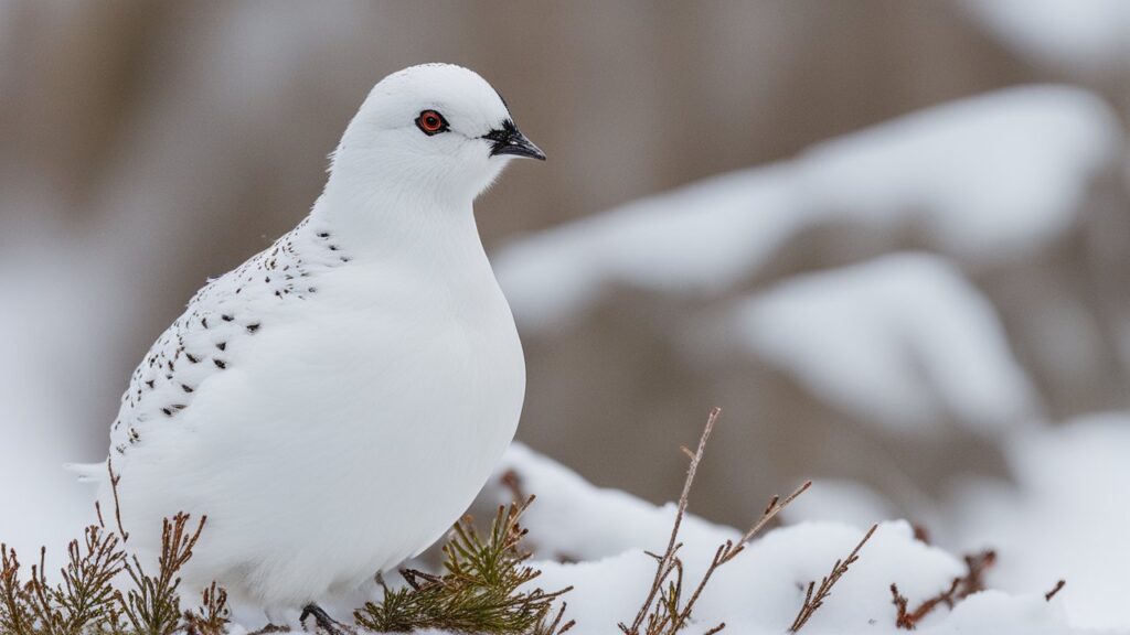 Small white birds