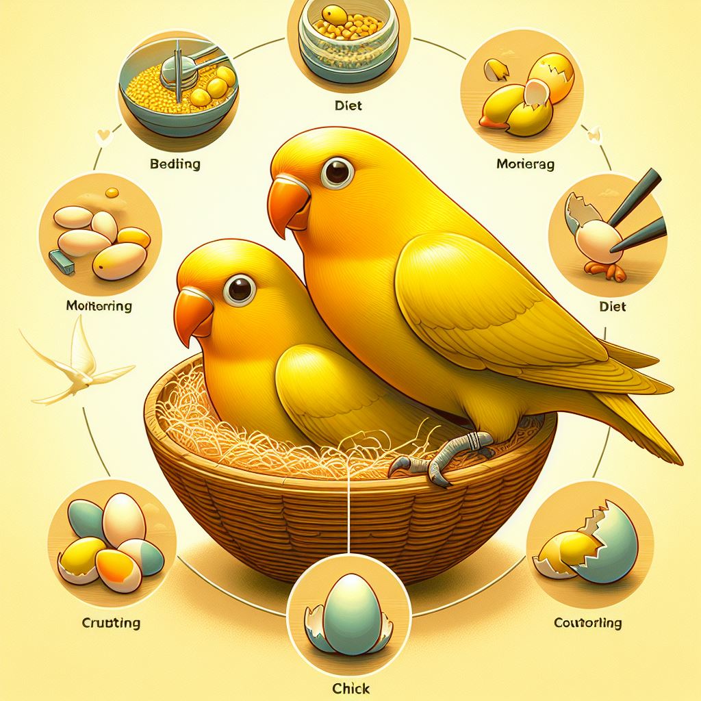 Yellow love birds