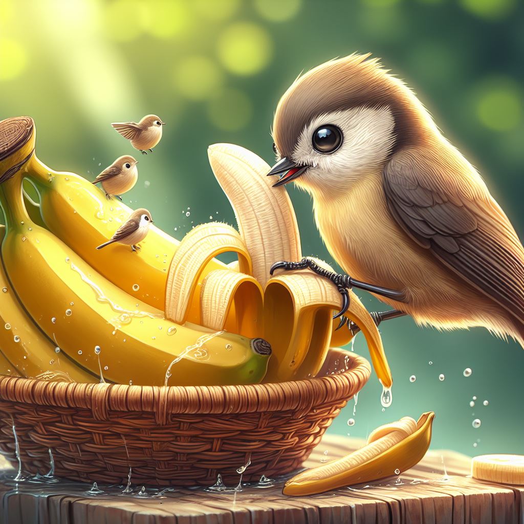 do birds eat bananas