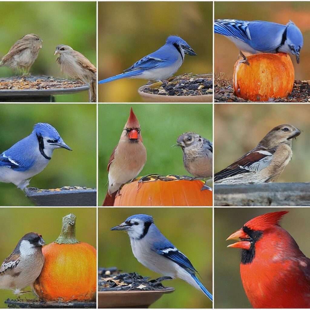 do birds eat pumpkin seeds